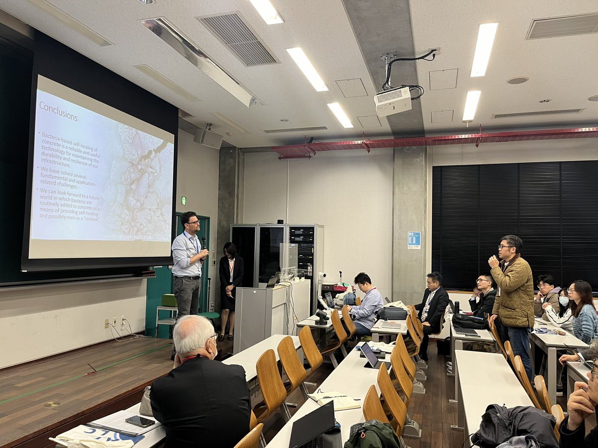 Koji Takasu (@koji_takasu) on Twitter photo Keynote lecture of International conference AILCD 2024 by <a href="/KevPaine/">Kevin Paine</a> at the Univercity of Kitakyushu Japan.
Topic: Self-Healing Concrete and other Bacterial Innovation for Infrastructure
Many thanks to Prof. Kevin Keynote lecture of International conference AILCD 2024 by <a href="/KevPaine/">Kevin Paine</a> at the Univercity of Kitakyushu Japan.
Topic: Self-Healing Concrete and other Bacterial Innovation for Infrastructure
Many thanks to Prof. Kevin