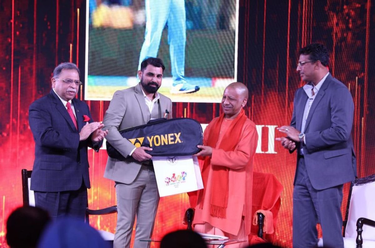 Thrilled to announce that I have been honored with an award from Chief Minister @myogiadityanath sir at the prestigious Times of India-TOISA awards as a best cricketer of the year 🏆presented by the Uttar Pradesh government!' #AwardWinning, #TOISAAwards,