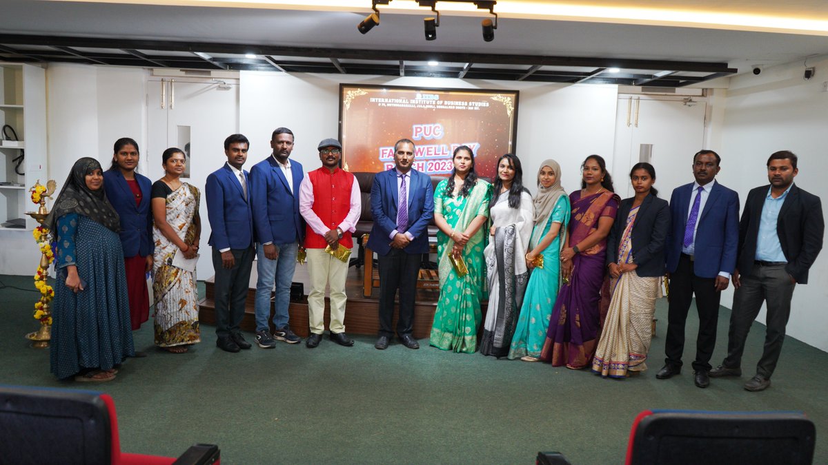 iibsonline's tweet photo. A heartfelt Cheers to the International Institute of Business Studies (#IIBS) #Bengaluru #PUC Batch 2023-24 a grand "#FarewellParty" on 23rd Feb 2024!
#Degree #preuniversity #BCA #BCOM #BBA #bachelordegree #ugcollege #FarewellCeremony #Graduation #lifelessons #SuccessStory https://t.co/6X2ZZtDXT6