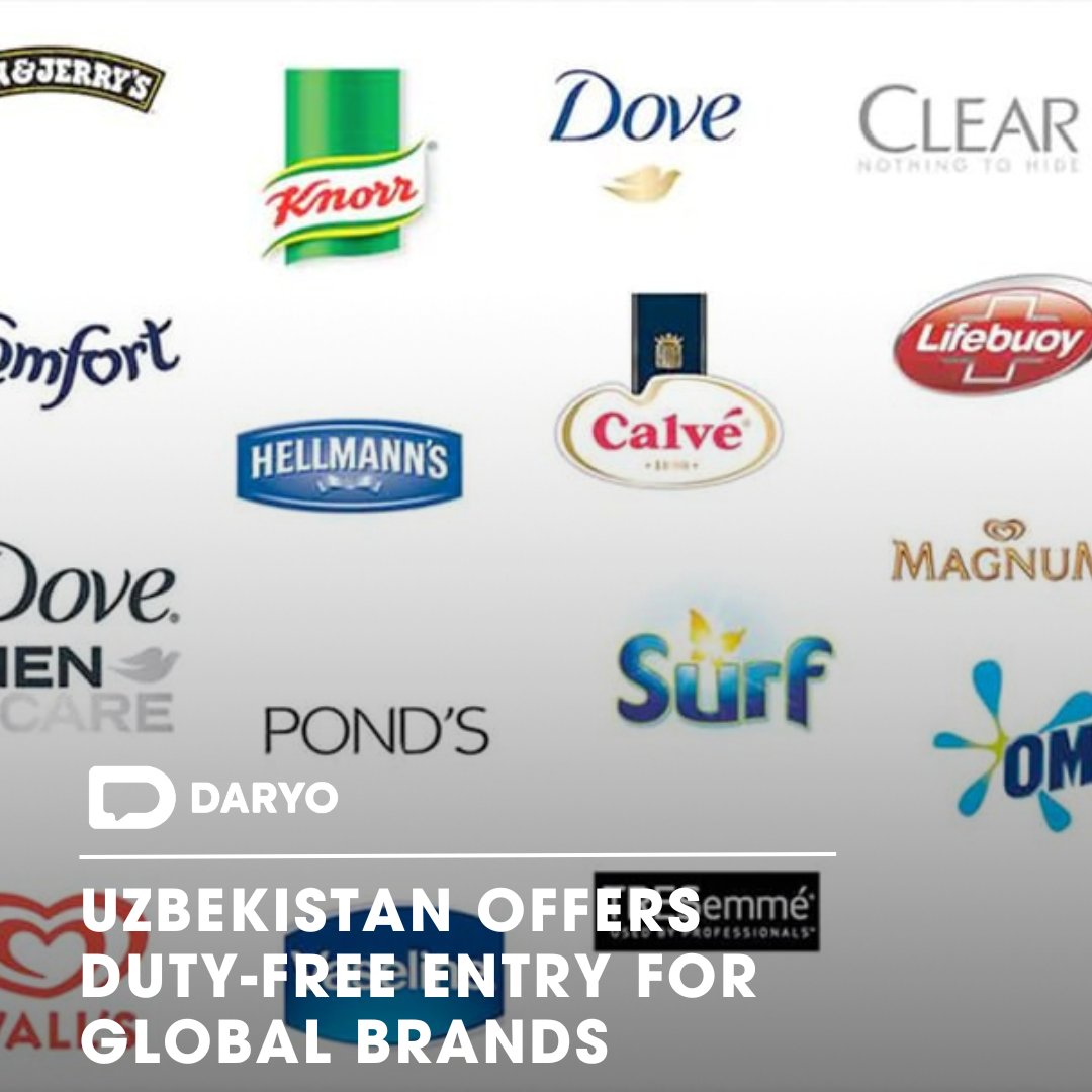 Renowned international #brands entering #Uzbekistan to be exempt from #customsduty for three years

🌐🏭💼 

This exemption will be granted on the condition that the level of #localization reaches a minimum threshold of 60%.

👉Details  — dy.uz/Z57GJ 

#GlobalBrands…
