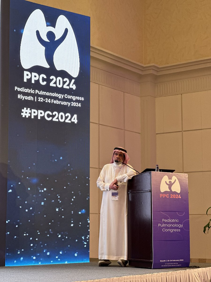 doctorabonawaf's tweet photo. Dr. Khalid Al-Mobaireek from Saudi Arabia is presenting at  #ppc2024 during the Global CF Confernce’s session a talk “Cystic Fibrosis: No more a Pediatric Disease!” https://t.co/phPtMDeYia