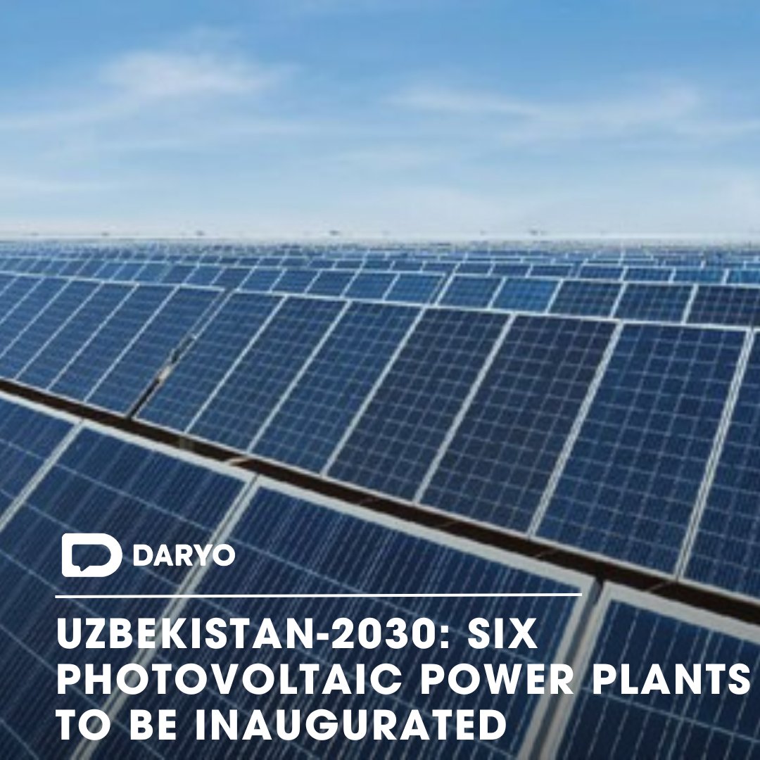 DaryoEng's tweet image. #Uzbekistan-2030: Six photovoltaic #powerplants to be inaugurated by year-end

🌞💡🌱

With a combined capacity of 2,700 MW, these facilities will significantly contribute to the nation's #energy #diversification efforts.

👉Details  — dy.uz/xy0WO 

@president_uz