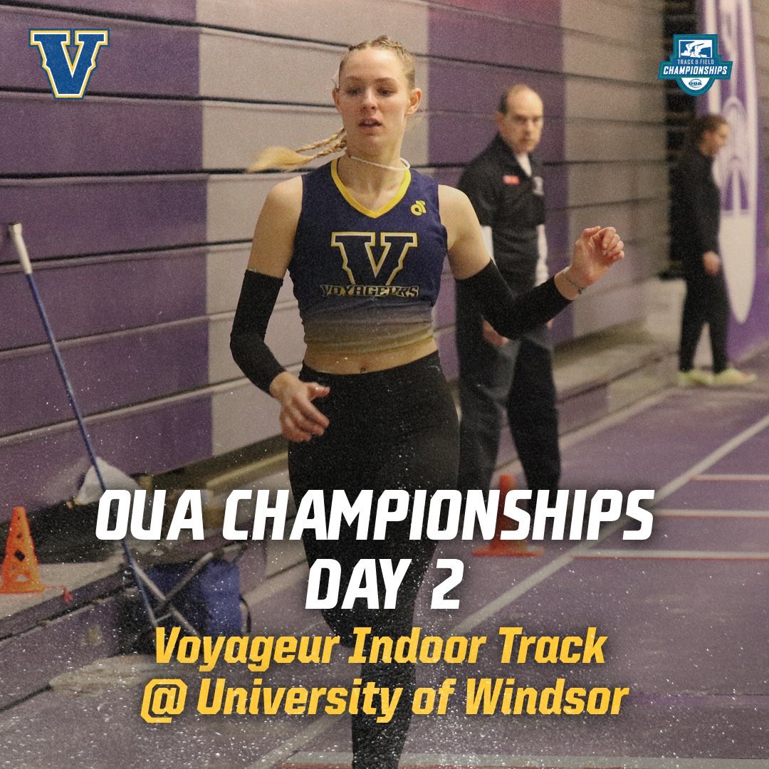 It’s Day 2 at OUA championships for our indoor track team!