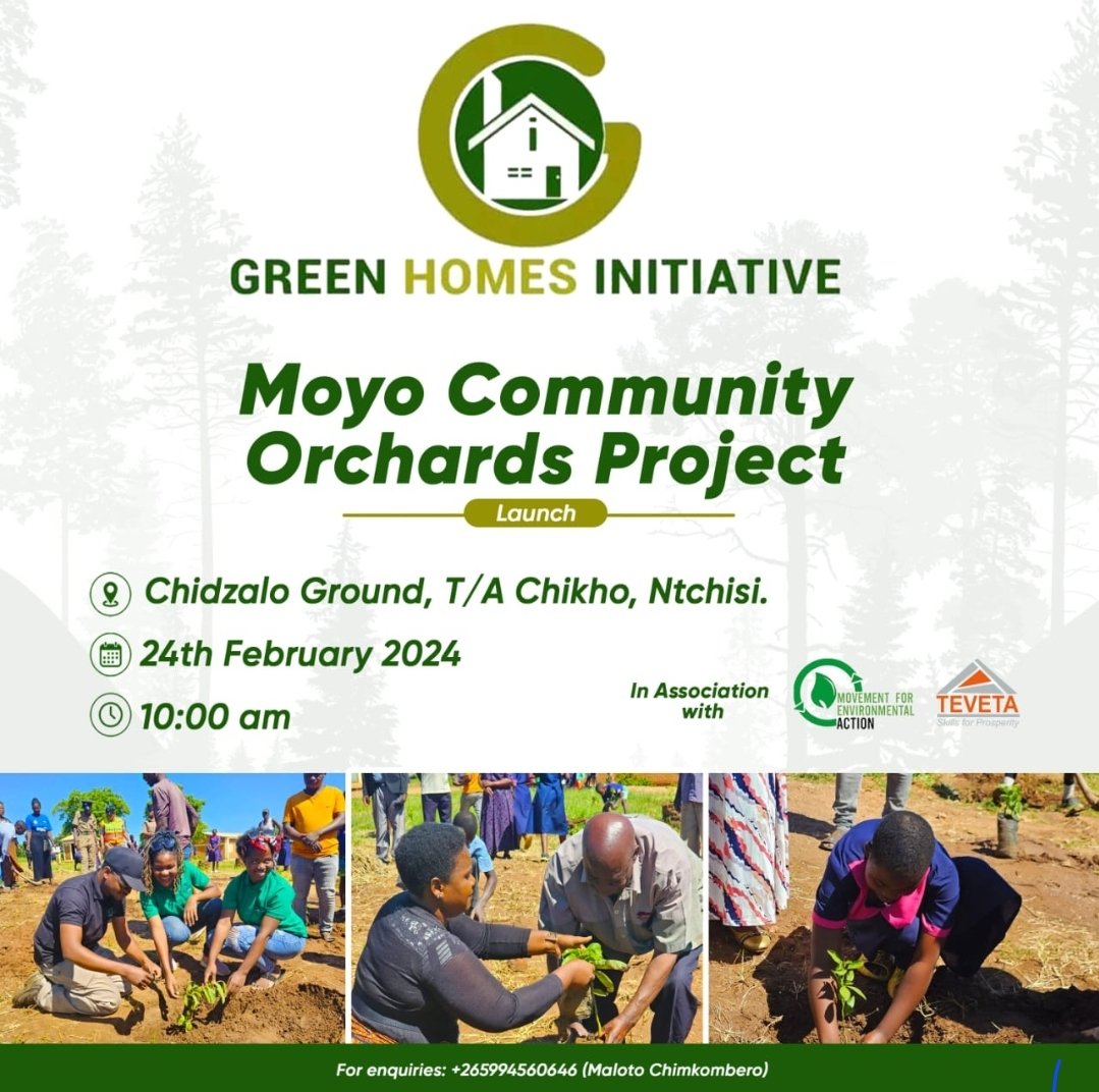 malatamathews's tweet photo. Today, we are Ntchisi district working closely with Green Homes Initiative to plant 3,000 fruit seedlings π±.
The dry spell is raging in the central and southern regions, but nothing should stop communities from planting fruit trees within their homestead.
@meamalawi
#TEVETA https://t.co/DmjujAmmC5