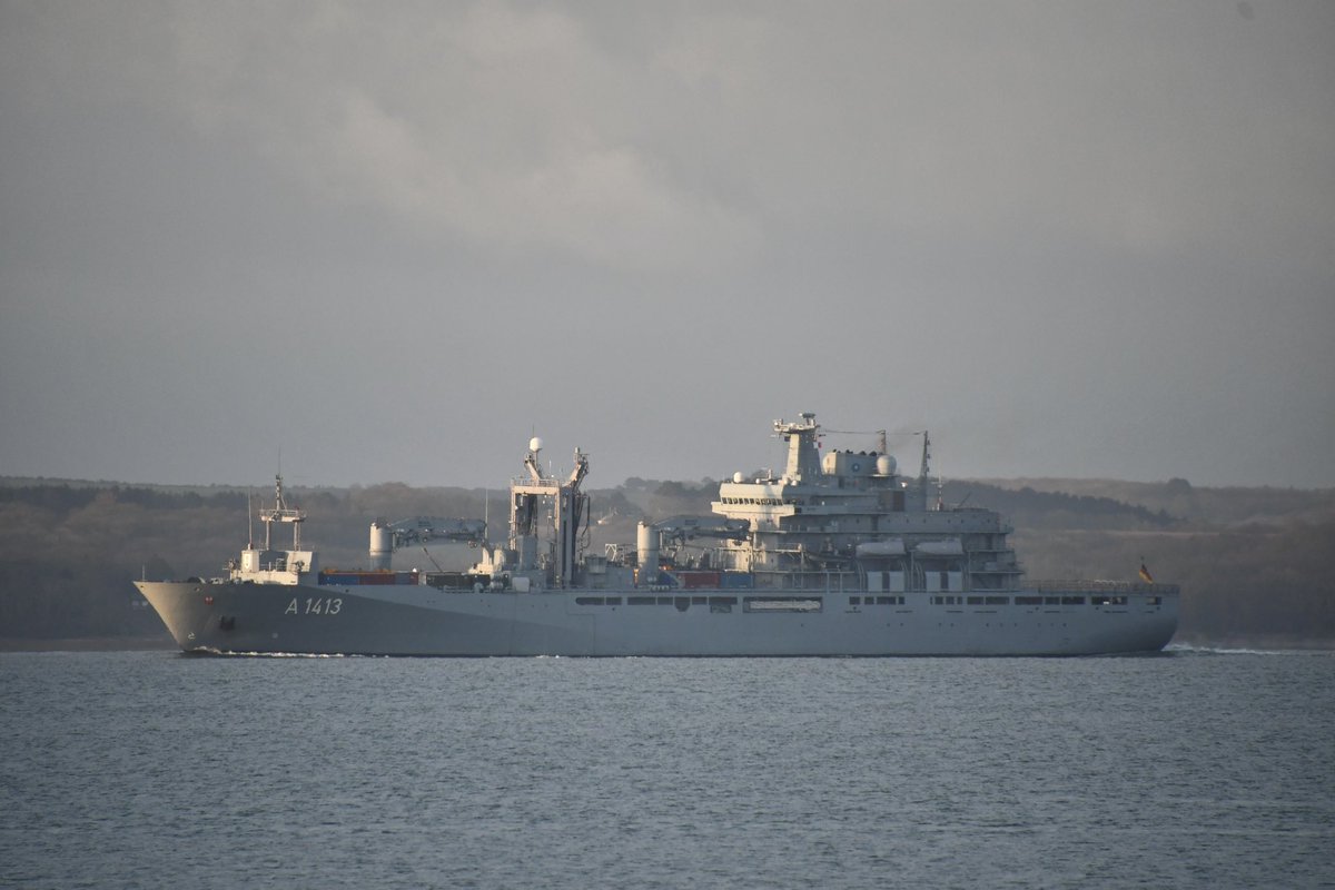 📷 @deutschemarine FGS Bonn 🇩🇪 departing Southampton ⚓️ @NavyLookout @UKDefJournal @WarshipCam