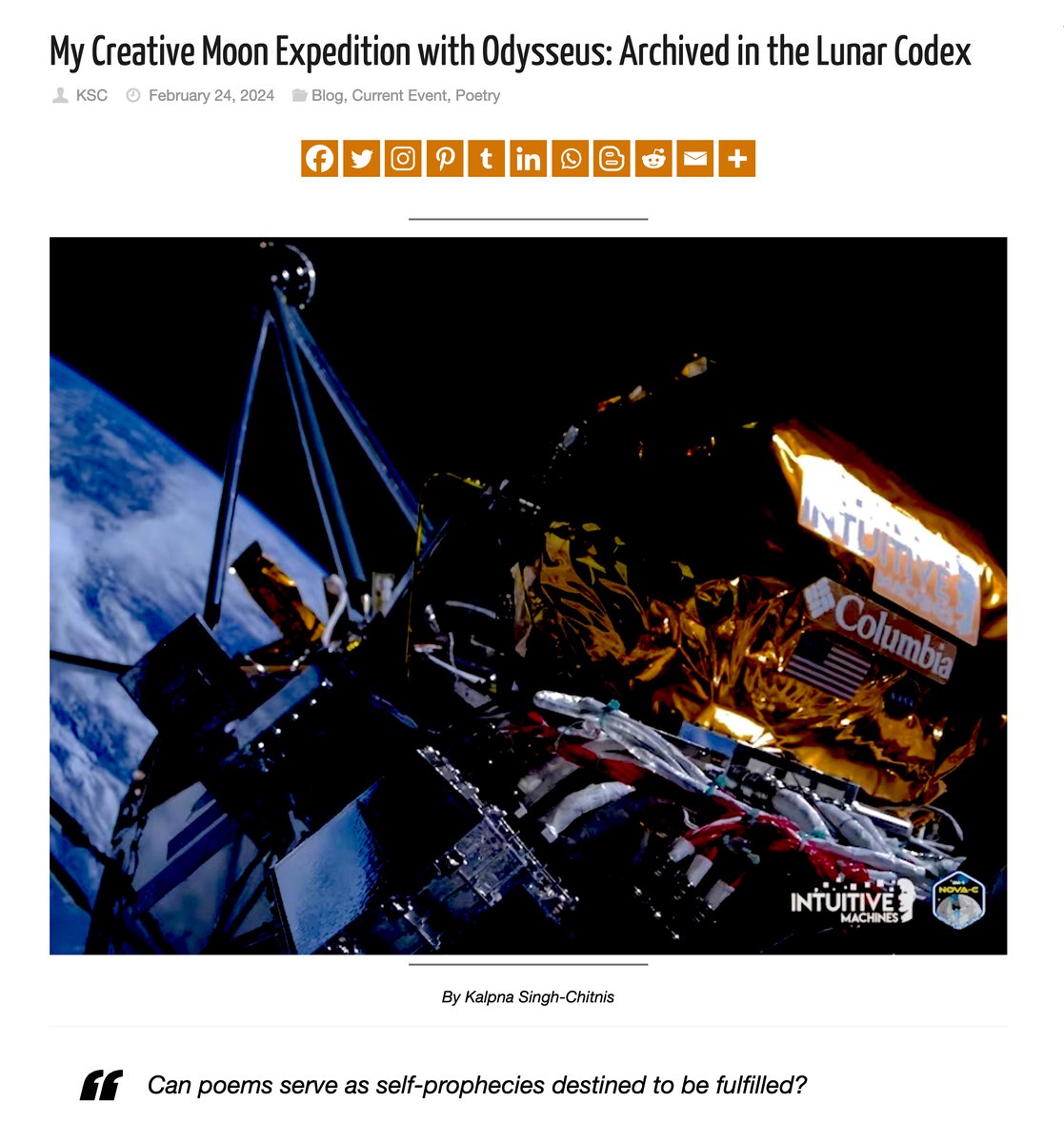 Kalpna Singh-Chitnis (कल्पना सिंह) tweet media