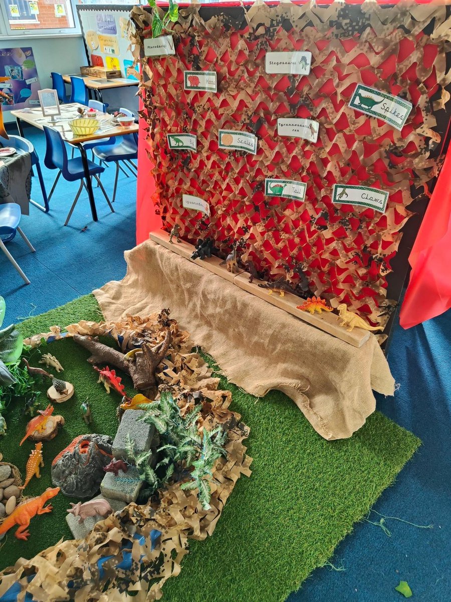 D_Johnson_23's tweet photo. 🦕 Step into our dino-tastic EYFS environment, all set for Spring 2! 🌷Explore prehistoric adventures, roaring fun, and imaginative learning. @SarahChouikhi @EH1_2 @KRidnell @missk_reynolds #EYFS #Environment #Spring2 #DinosaurTheme #TeamWarwick 💙 https://t.co/y81Jtv4nXU