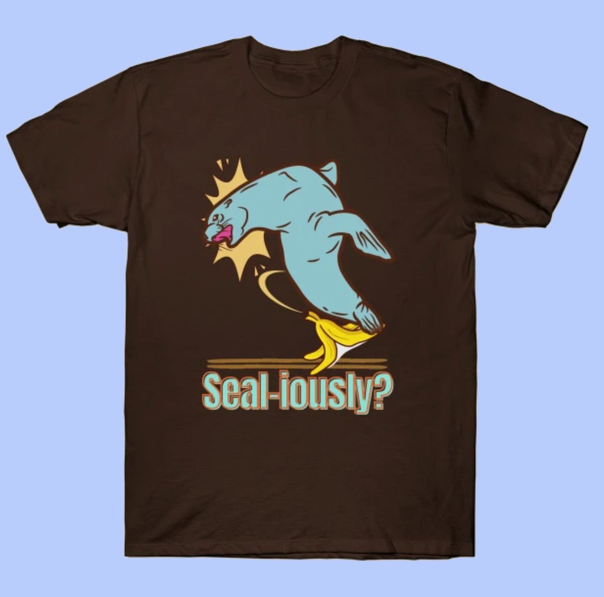 Who slips on a banana anymore?!🍌 Even seals fall prey to banana peels!🦭Sealiously, grab yours now with 35% off at TeePublic's sitewide sale!💝
teepublic.com/user/seika-by-…

#seal #SealBeach #ocean #animal #animals #nature #jokes #TeePublic #Memes #tee #tshirts #TShirt