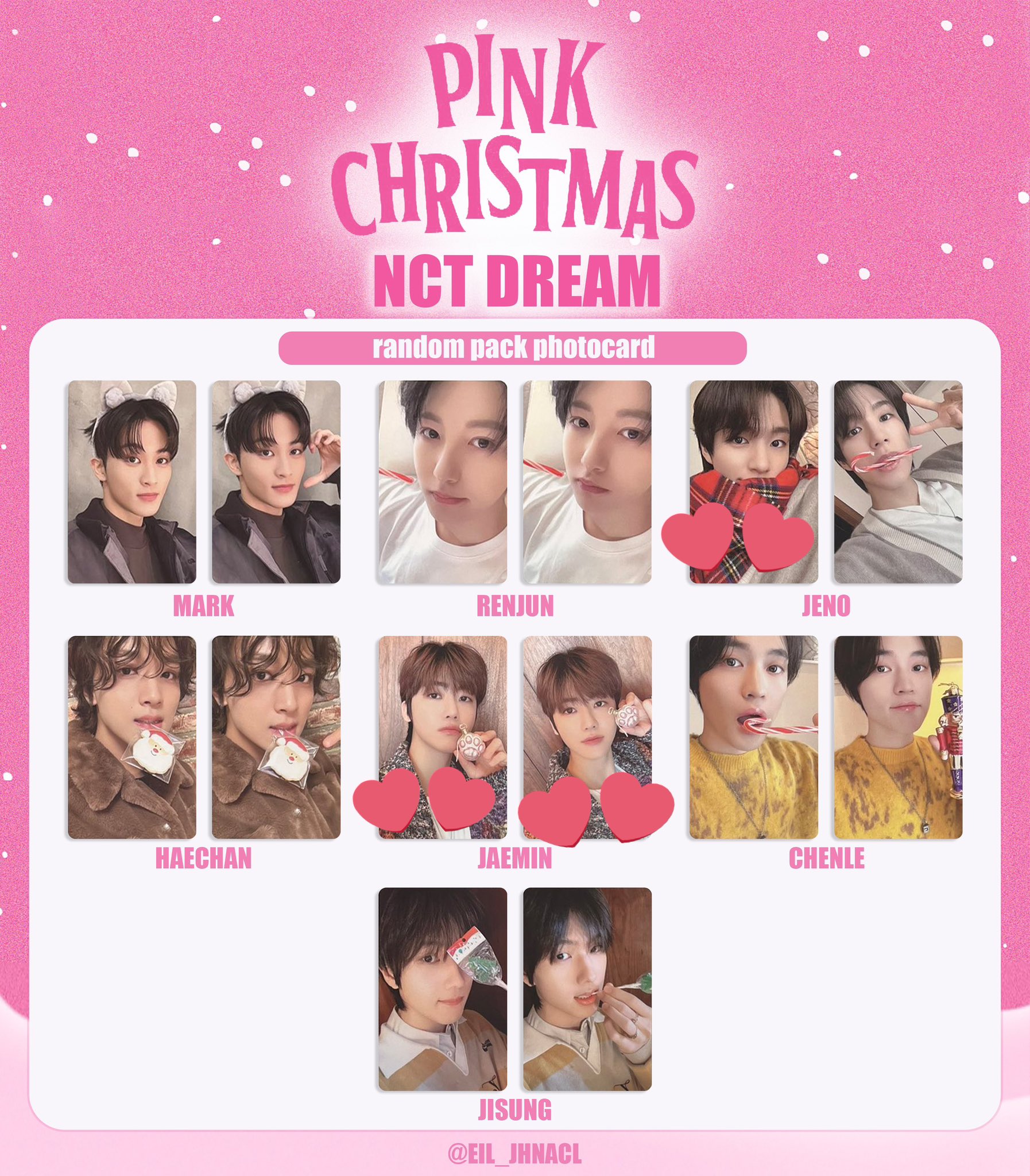 nct dream ドリム トレカ おもい ピンククリスマス ジェミン