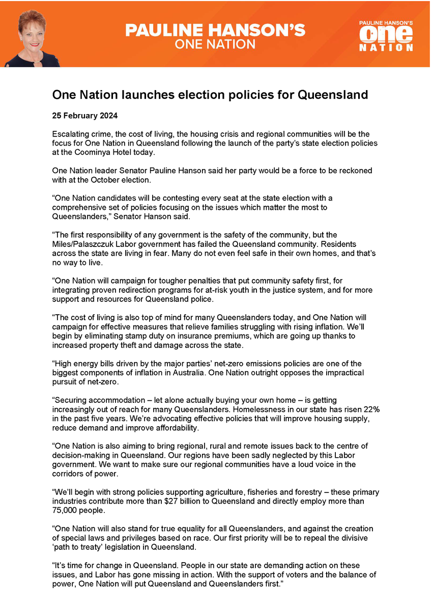 Pauline Hanson 🇦🇺 tweet media