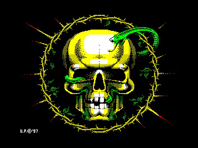 TLtwg's tweet photo. #ZXSpectrum #Art by #MrJohn and #DAP
Top left - Demon by DAP
Top right- SKULL by DAP
Bottom left- Mars Attack by Mr. John
Bottom right- Tt6 by Mr. John https://t.co/QO3T0x7zJq