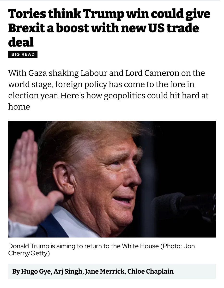 The Brexit we chose was designed for Britain to diverge to lower standards so we can do a deal with the USA. But the USA deal collapsed four years ago because there isn’t majority support for it in U.K. or USA Congress. But Johnson and Truss still hanker for it.…