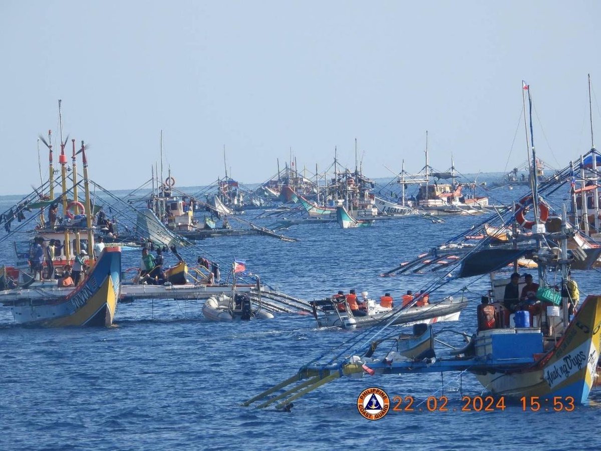 Jay Tarriela on X: These Filipino fishing boats are waiting in line to  receive fuel subsidies from the Bureau of Fisheries and Aquatic Resources  boat, BRP Datu Sanday. We are not like