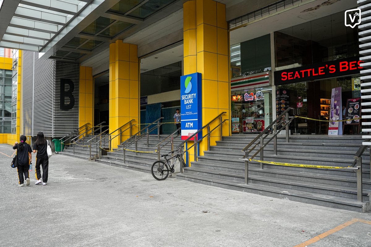 LOOK: The stairs in front of the 7-Eleven store inside UST, which gained attention after College of Information and Computing Sciences students were photographed there, are now blocked off with caution tape for repairs.

Nearby stairs are also being repaired.

(Photos by Josh