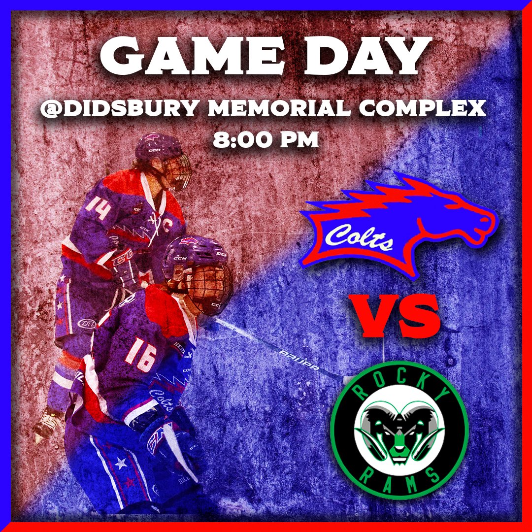 MV_Colts's tweet image. IT&apos;S PLAYOFF GAMEDAY!!!! Tonight is game 1 of round 2 against the Rocky Rams, and the Didsbury Memorial is gonna be ROCKIN tonight! #GOCOLTSGO