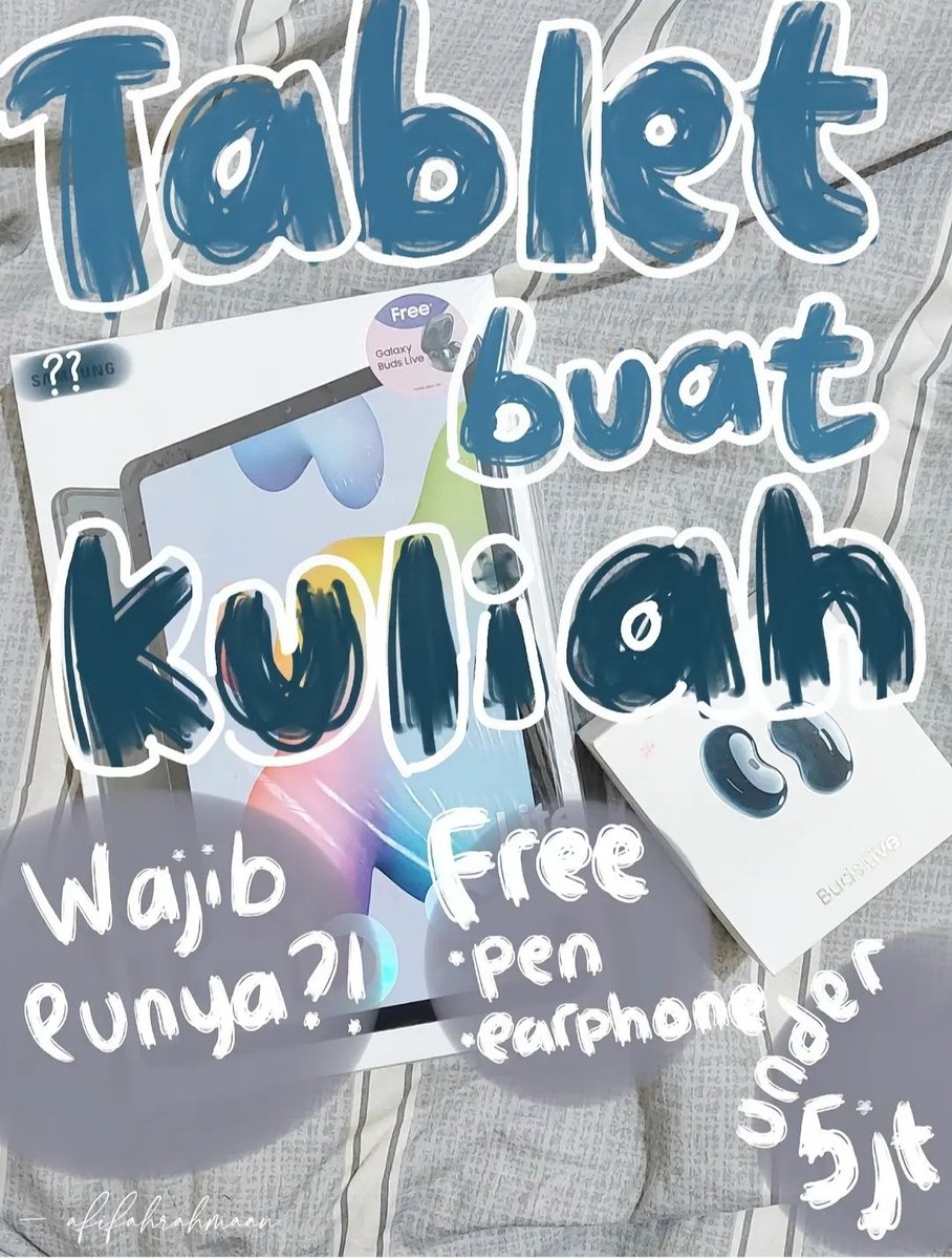 folkareamedia's tweet photo. Tablet &amp; Laptop paling worth it 2024 buat kuliah✅

under 5 juta !!

- A Thread — https://t.co/oxeVk8CRmZ