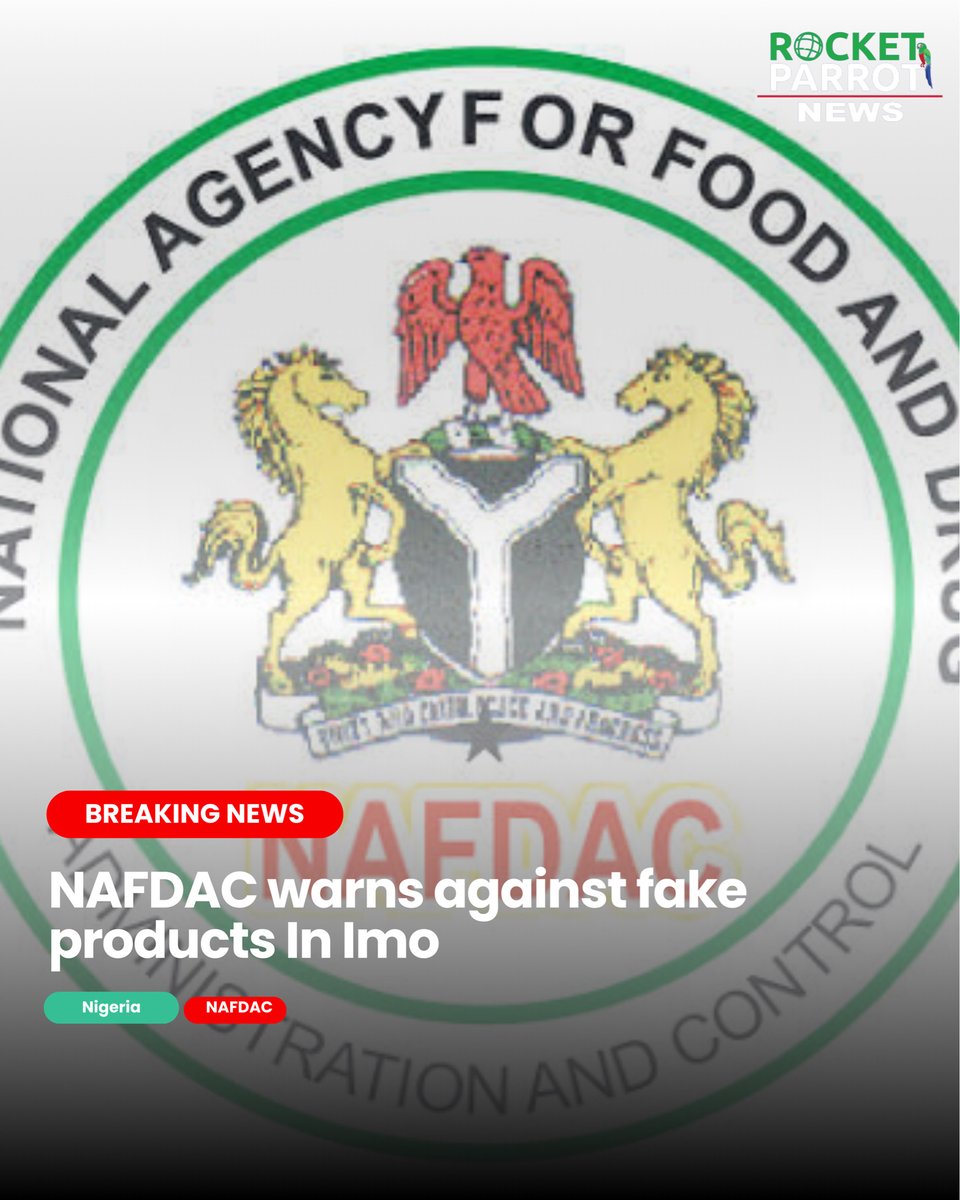 RocketparrotN's tweet image. NAFDAC&apos;s crackdown on fake products in Imo State is making waves! What&apos;s your take on the issue? Have you ever encountered counterfeit items? Share your thoughts below! 
 
#rocketpartotnews #CounterfeitAlert #NAFDAC