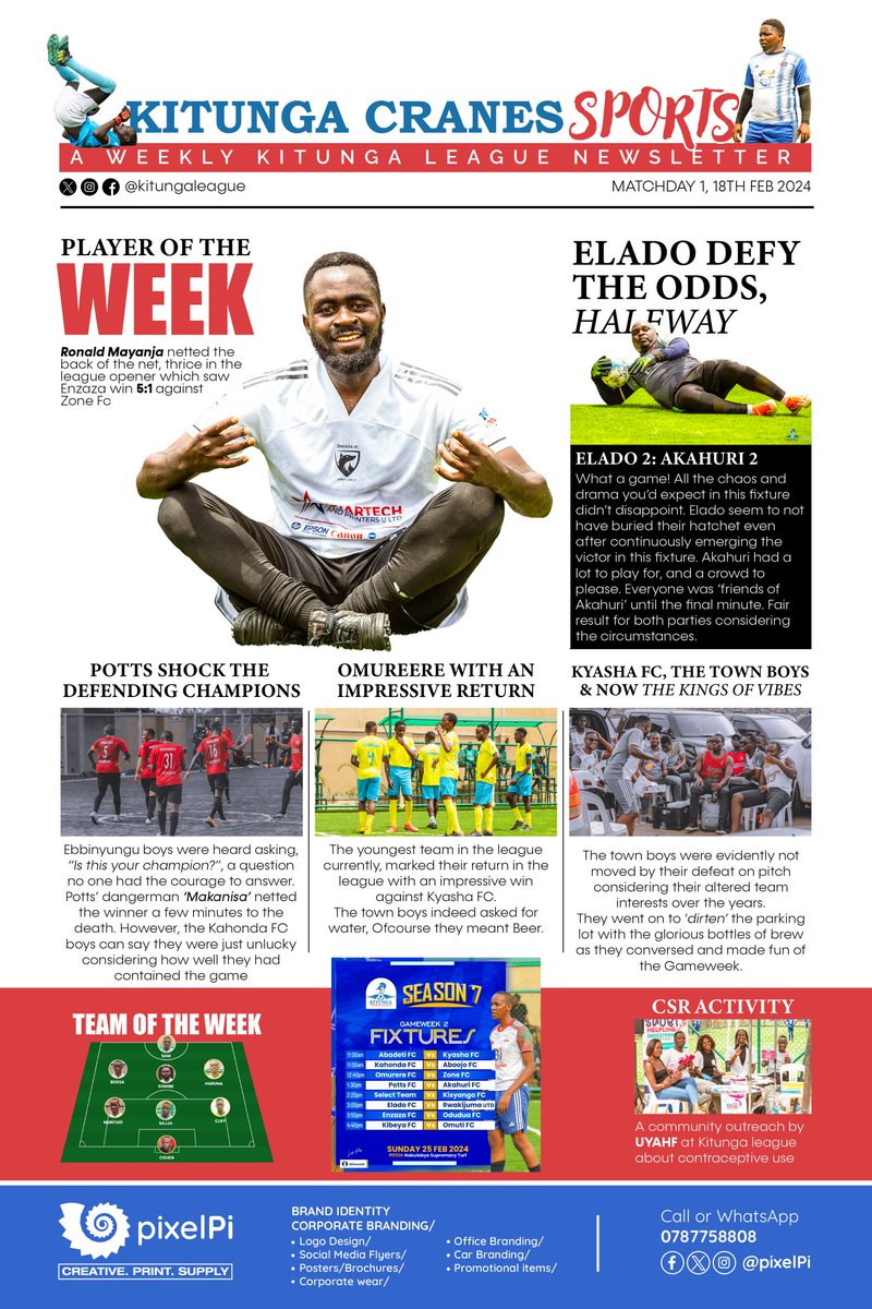 What do the tabloids say?😅
#TopStories 
#KitungaLeague 

Compiled by @pixelPi24