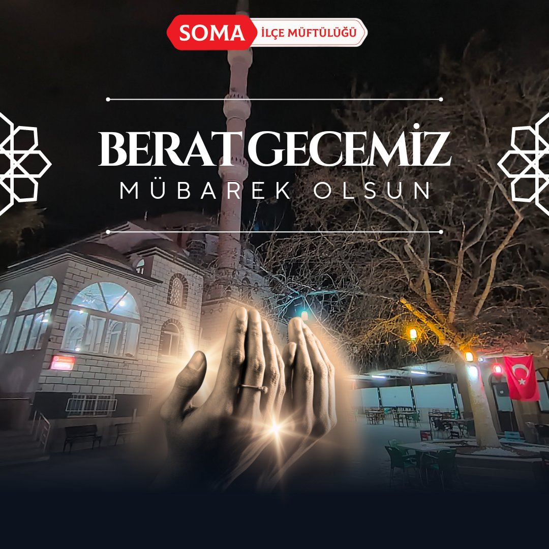 Ramazan-ı Şerif'in müjdecisi, duaların kabulü ve günahların affına vesile kılınan Berat gecesinin tüm İslam aleminin ve insanlığın kurtuluşuna, huzuruna, birliğine ve kardeşliğine vesile olmasını Cenab-ı Allah’tan niyaz ederiz. 

#BeratKandili #HayırlıKandiller