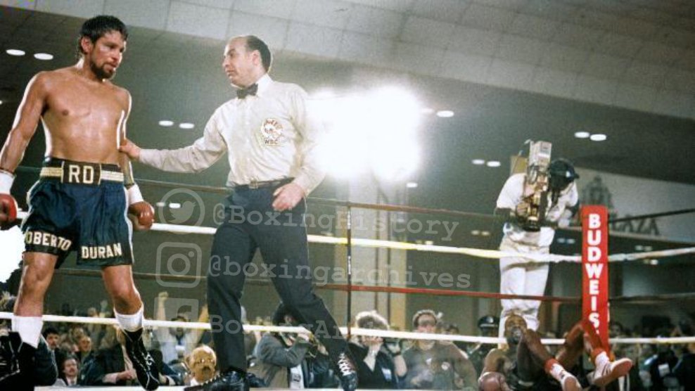 Roberto Durán captured a world title in his fourth division when he won the WBC middleweight title with a 12 round split decision over Iran Barkley in Atlantic City, New Jersey #OnThisDay in 1989. Durán scored a knockdown in round 11 to win that year's 'Fight of the Year.'