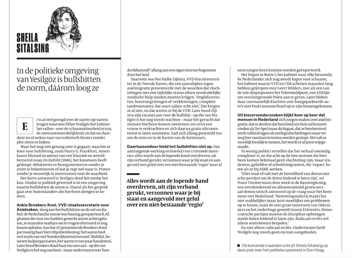 U moet de columns van @sheilasitalsing lezen..