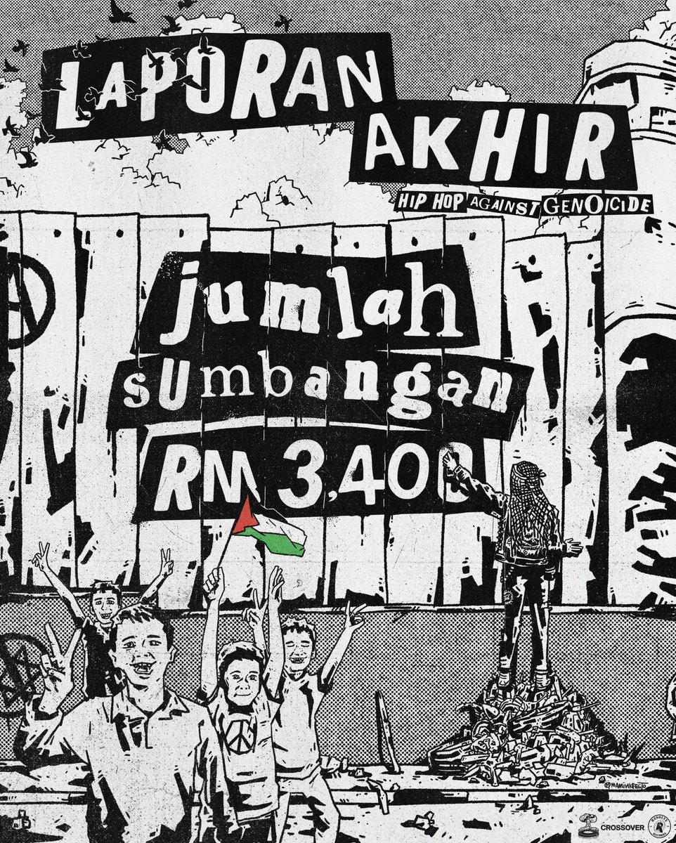 YarobinY's tweet photo. LAPORAN AKHIR : HIPHOP AGAINST GENOCIDE

JUMAH SUMBANGAN - RM3,400

Disalurkan dengan selamat kepada Cinta Gaza Malaysia pada 23/2/2024, 9:35 PM
Ref No: 689228849 https://t.co/kuWvMph73y