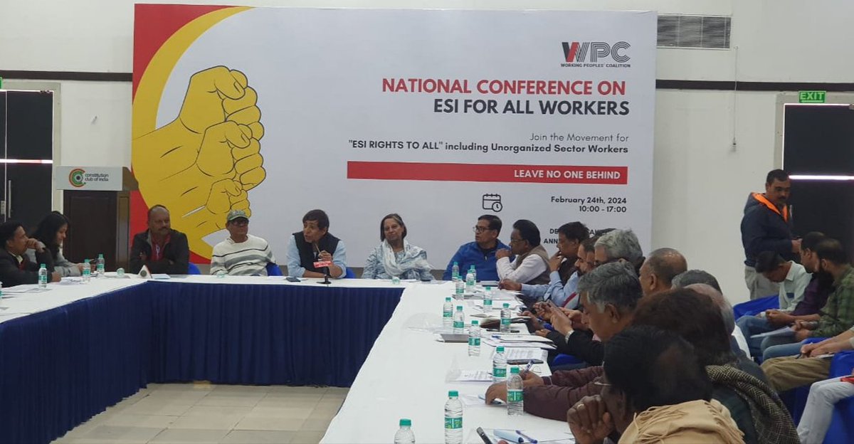 sndeep's tweet photo. On the 73rd Foundation Day of #EmployeeStateInsurance #ESI speaking on the need for expanding ESI for informal workers of India registered under #EShram portal https://t.co/ciXhnOCpHe