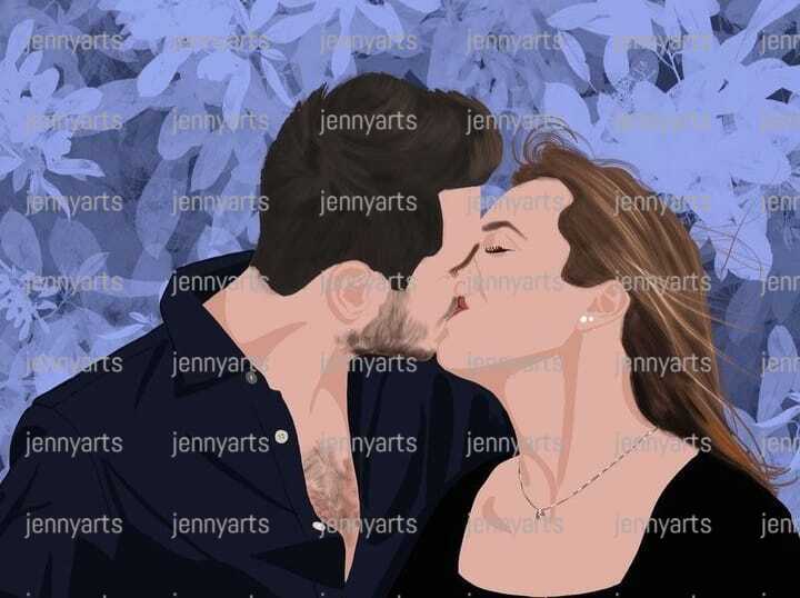 definitely getting better at portraits and enjoying working on  them!
what are you waiting for? commissions are open. get  yours done^^ 
#artistsontwitter #commissionsopen #artcommissions #portrait #beautifulcouple 
#coupleart