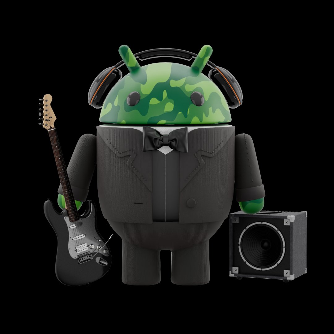 VISHALPRASAD's tweet image. Made my #AndroidBot, ready to rock in his tux! 🎧🎸🤵♂️
@Android
android.com/build-android-…