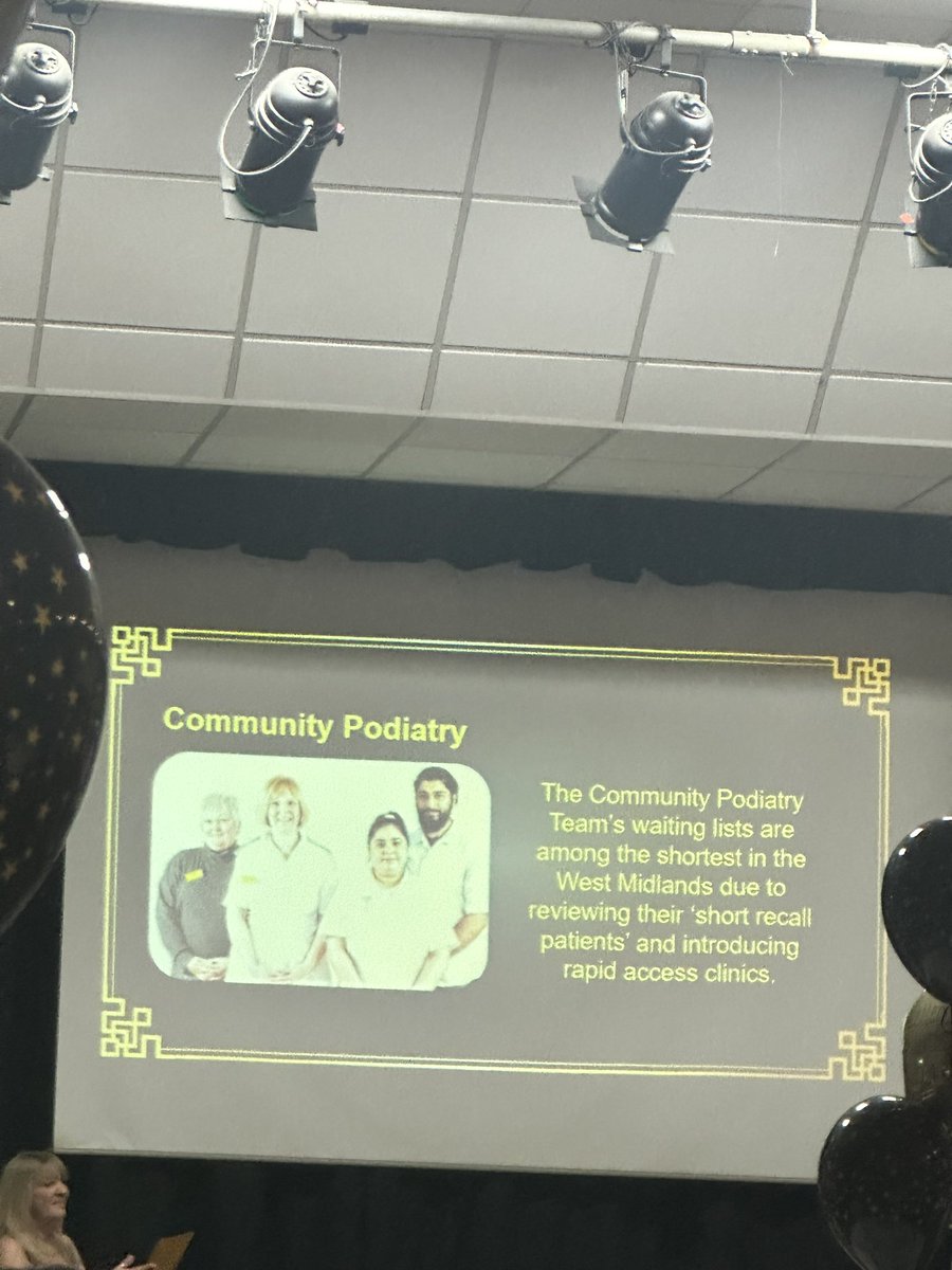 Amazing evening at the Annual Excellence Awards. Podiatry were honoured to have been up for nomination for ‘Team of the Year’, however so happy for the <a href="/WHTPatientExpe1/">WHT_PatientExperience</a> team on their well deserved win 🧡#ExcellenceAwards2024 #WalsallandProud <a href="/WalsallHcareNHS/">Walsall Healthcare</a>