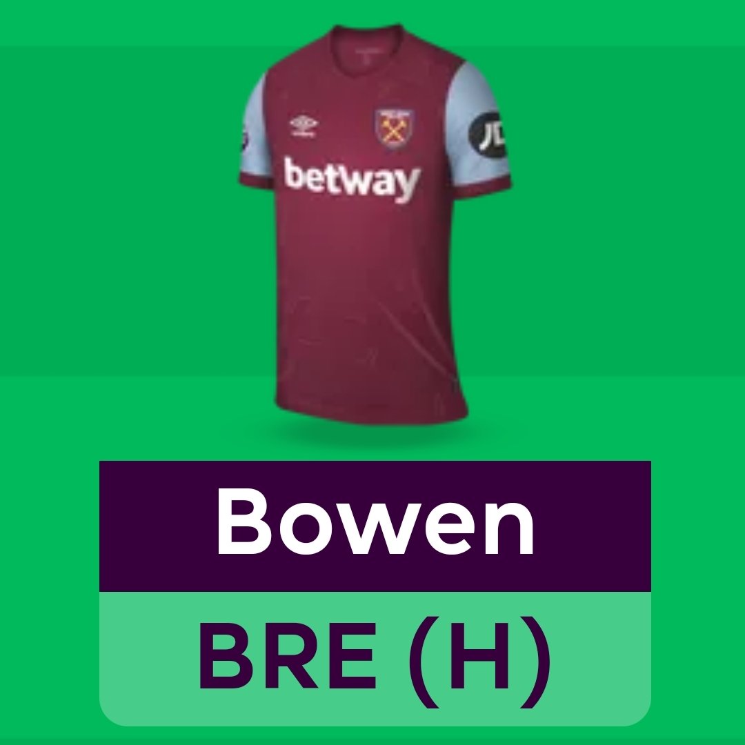 TheDocFPL's tweet image. Paquetá back is great for Bowen

🏠 Brentford
✈️ Everton
🏠 Burnley
Guaranteed to play in blank GW29 vs 🏠Villa

Owned by ONLY 7% in the top10k #Differential

I am starting this Bowen propaganda because I bought him GW21 for £8.0 &amp;amp; now he&apos;s £7.7 😂 he scored for me 2,1,2,2,2 😂💀
