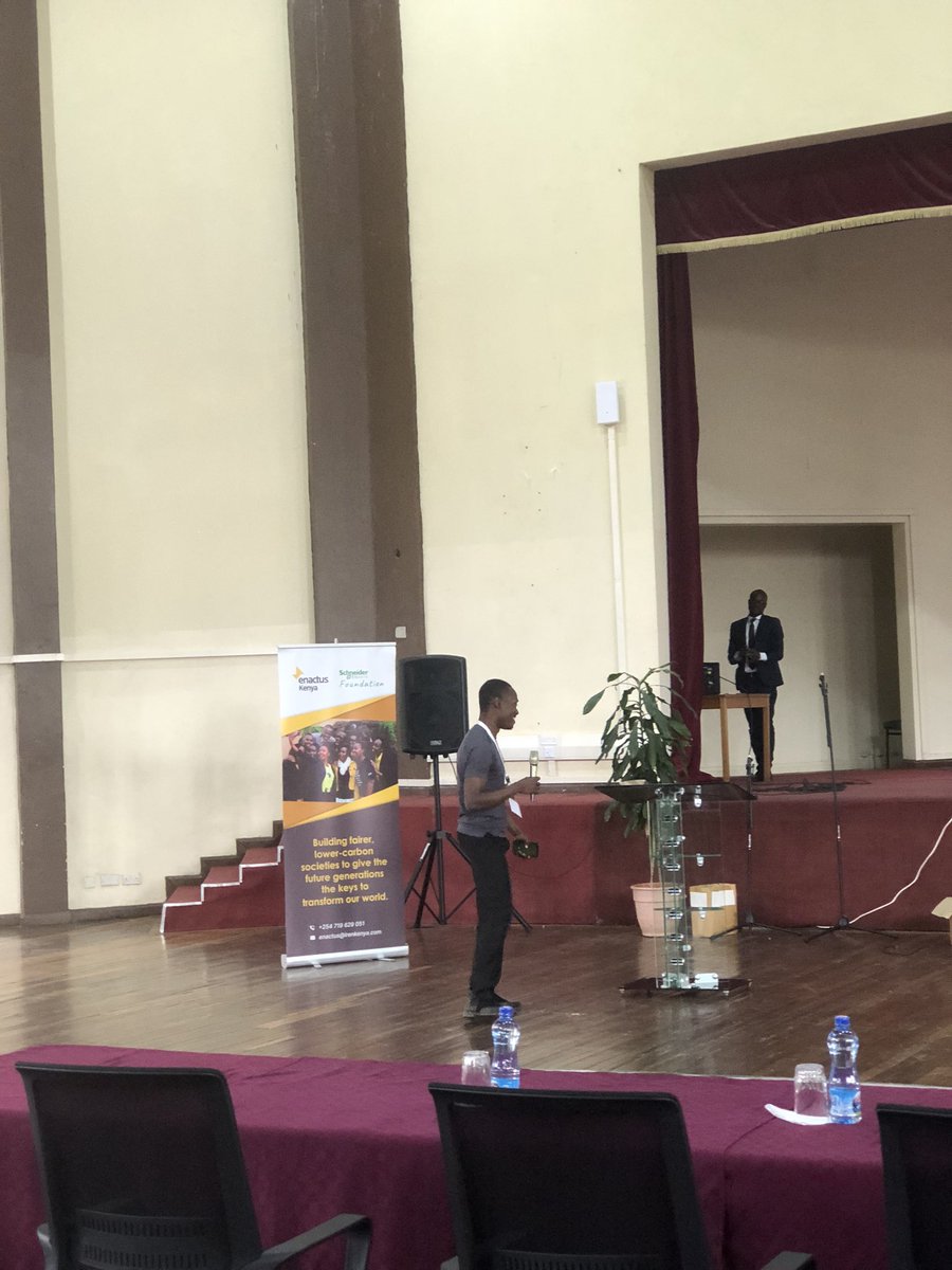 Innocent Baraka president @enactuskabarak is here to give us a small recap of the morning round table discussions and a short wordplay @KUSO_Council #enactuskenyaforum