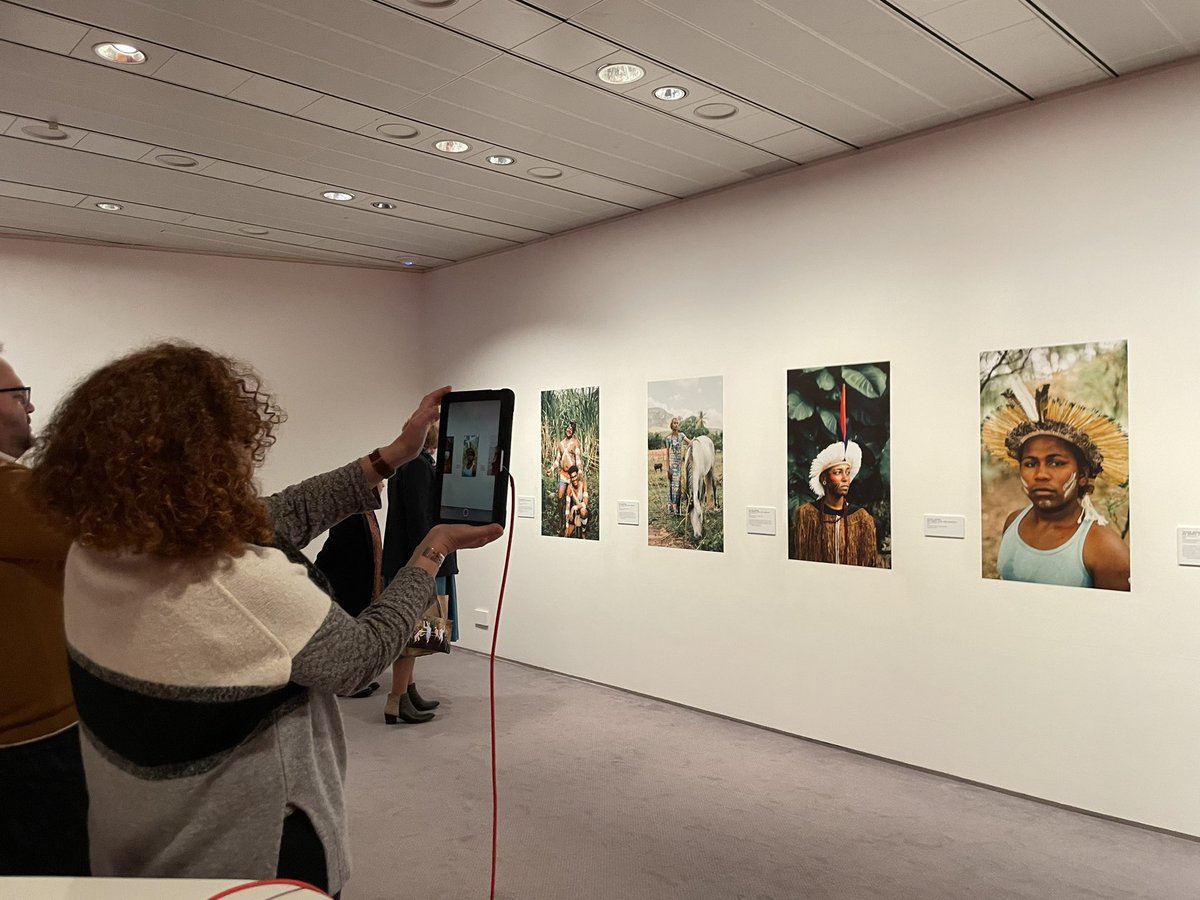 TheaPitman's tweet photo. Fabulous private view of the new exhibitions at the @SainsburyCentre last night. Including work the ORIGEM project. A very proud moment. Gratidão! https://t.co/670hI16Zw4