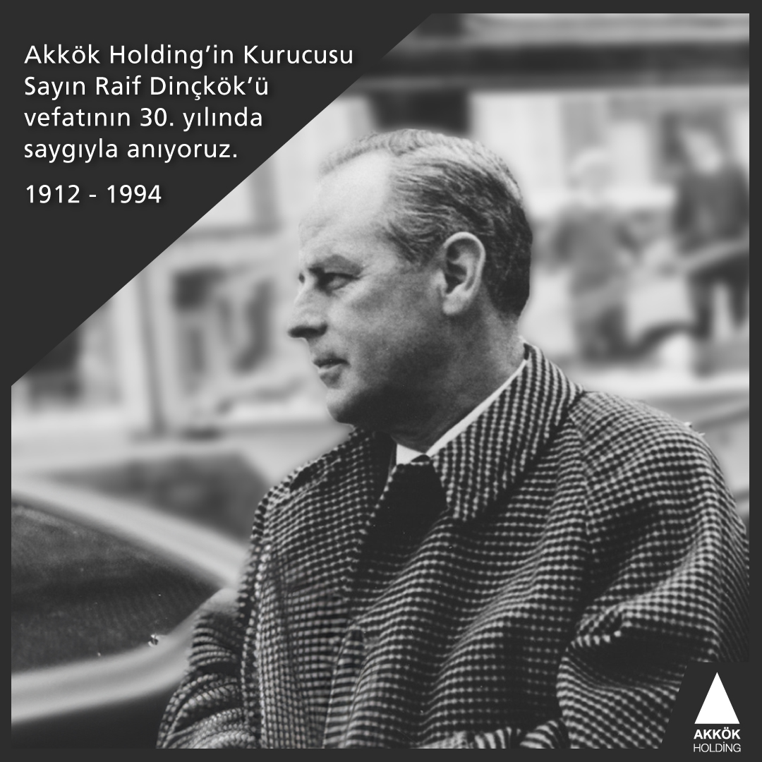 Çalışkanlığı ve mütevaziliği ile iş dünyasında örnek alınan bir lider olan değerli sanayici Raif Dinçkök’ü aramızdan ayrılışının 30. yılında saygı ve özlemle anıyoruz.