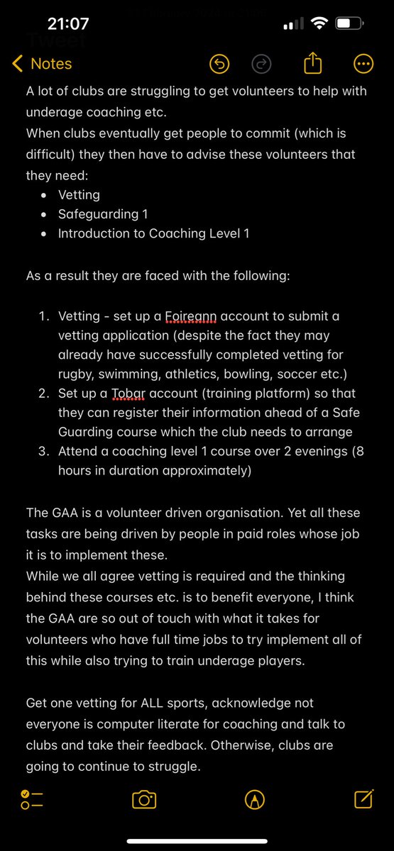 <a href="/officialgaa/">The GAA</a> <a href="/OfficialCorkGAA/">Cork GAA</a> <a href="/carberygaa/">Carbery GAA</a> <a href="/MunsterGAA/">Munster GAA / Comhairle na Mumhan</a> <a href="/sportireland/">Sport Ireland</a> 

Any chance ye could try make things easier for the thousands of volunteers up and down the country and the clubs who are already under enough pressure trying to get volunteers please 🤷🏼‍♂️