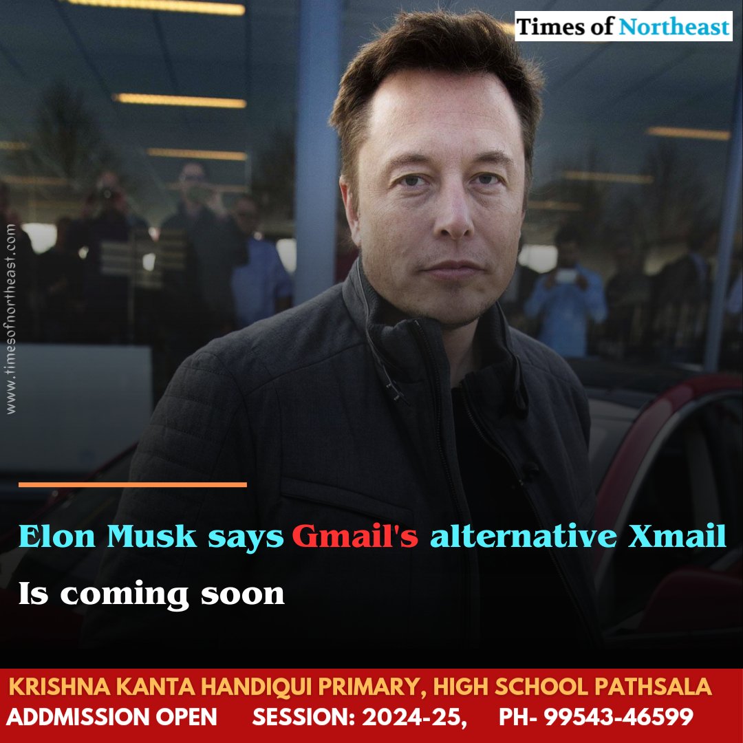 timesofne's tweet photo. Tesla and SpaceX CEO Elon Musk on Friday threatened Satya Nadella-run Google, saying his X (formerly Twitter) platform will soon have an alternative to the Gmail service.

#elonmusk #tesla #spacex #gmail #xmail #x #twitter https://t.co/Qy3PDoRHW2