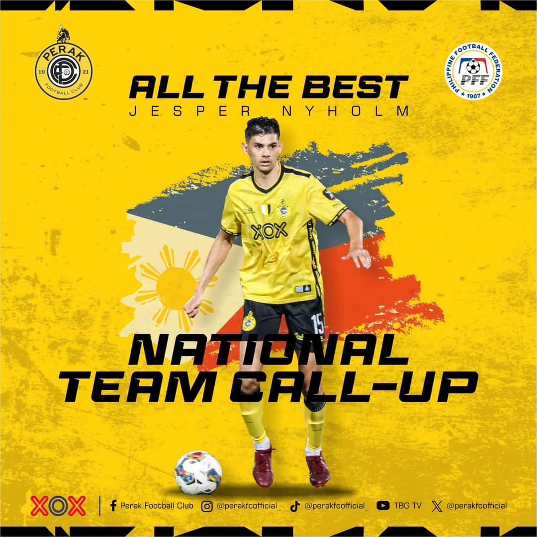 jrl_mnc's tweet image. Perak FC defender Jesper Nyholm (30) is confirmed to have received a call-up from the Philippines national team ahead of their WCQ matches against Iraq next month.

#Azkals #CallUp

📸: Perak FC