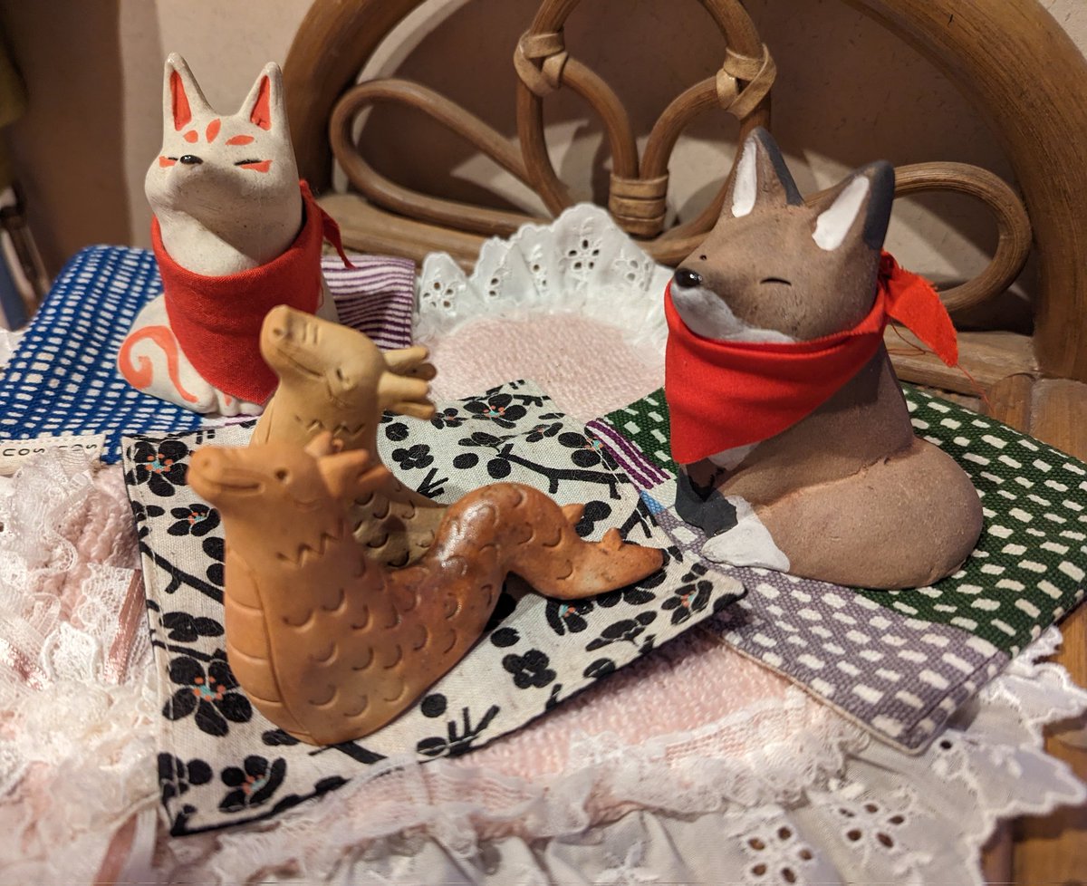 sophsoppi's tweet photo. イモ天でカワイイ子見つけて、玄関先の守り主になってもらいました https://t.co/oEI8FD1C6j