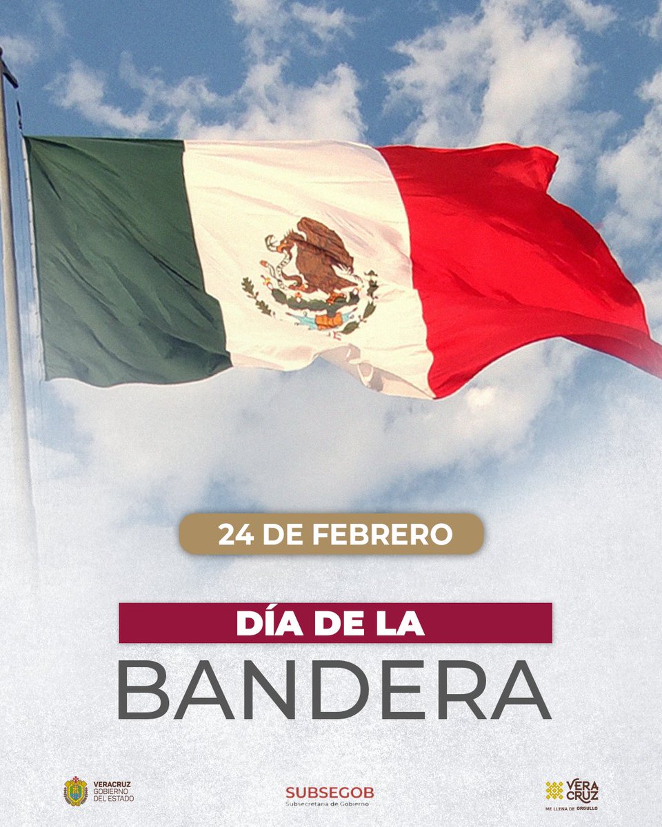 VERSubsegob's tweet photo. La Bandera mexicana, además de ser un símbolo patrio y representar el espíritu de unidad, valor y patriotismo, es un elemento unificador; es una expresión auténtica de nuestros orígenes, del deseo de fortalecer el sentido de identidad nacional, como país independiente y soberano. https://t.co/MEinknSHs2