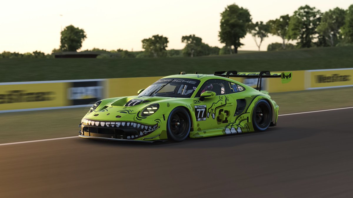 Tackling the mountain today at 12PM GMT on iRacing. With a two man team it’ll be an interesting 12 hours 😅 <a href="/krisdixdesigns/">Krisdix</a> creation may end up losing some paint along the way 👀 #iRacing #Bathurst #GTD