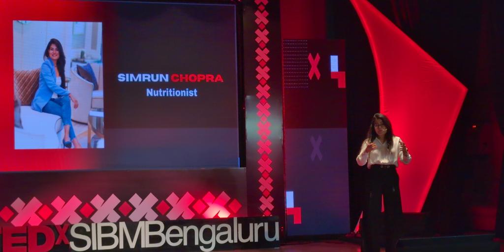 Our 6th speaker of the day, Simrun Chopra.

#TEDxSIBMBengaluru 
#LifeAtSIBMB 
#SIBMBengaluru 
#PowerOfNow  
#Chapter13 
#TEDx