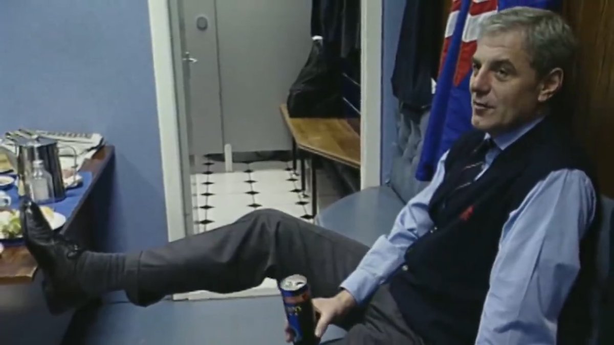 You may think you’re cool. But you’ll never be as cool as Walter Smith, wearing a tank top, drinking a can of McEwans after winning the league.