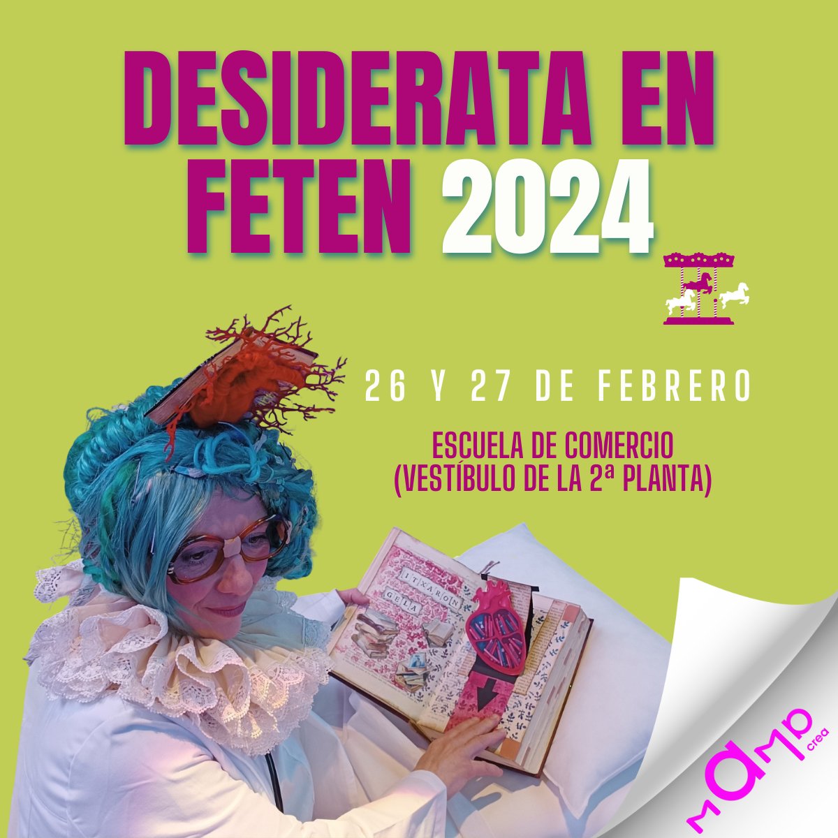 MamaCrea_'s tweet photo. ¡Nos vamos a FETEN!

Desiderata, el hospital de libros diseñado para inspirar y educar a las personas sobre la importancia de los cuidados, estará ubicada en la Escuela de Comercio (vestíbulo de la 2ª planta).

¡Os esperamos! 📚🏥✨

#FETEN2024 @FETEN_Gijon #Desiderata #MamaCrea https://t.co/ov6TfWoixD
