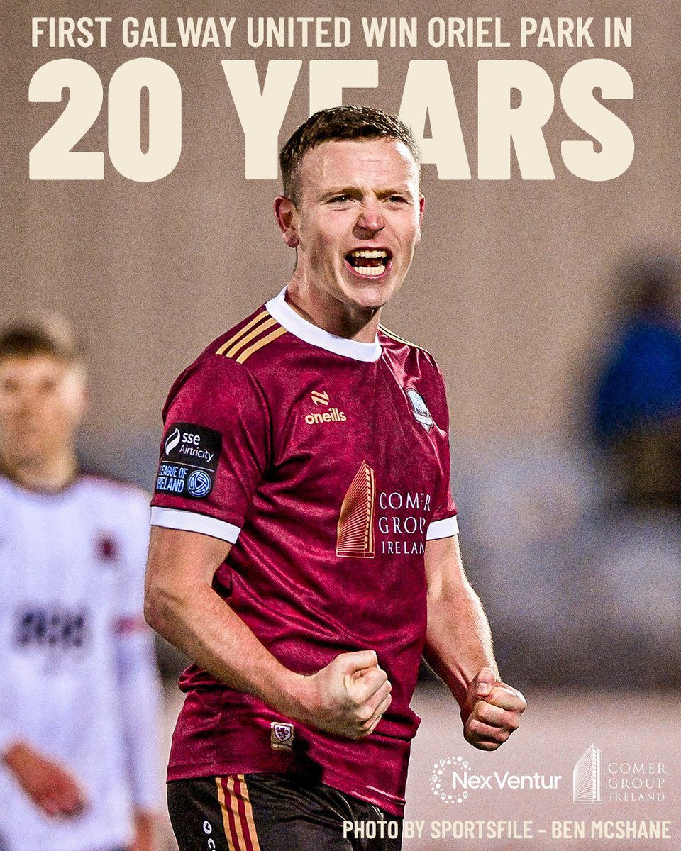 Last night was United's first win in Oriel Park since 2004 📆

Next up it's Waterford at home, secure your spot and get your Season Ticket here 👉 galwayunitedfc.ie/season-tickets/

#ItsATribalThing