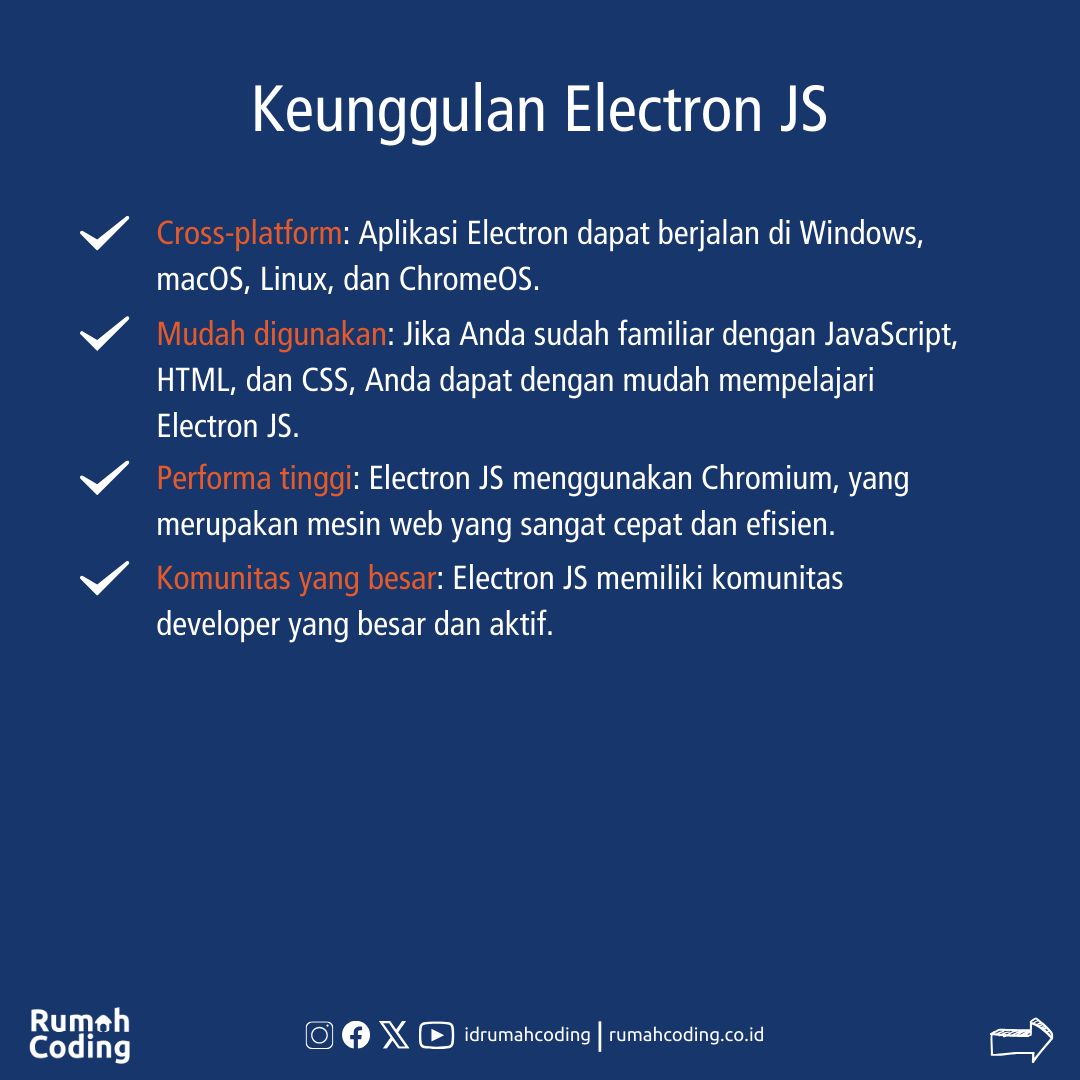 idrumahcoding's tweet image. Electron JS adalah framework yang powerful dan fleksibel untuk membangun aplikasi desktop dengan JavaScript. Jika kamu ingin membangun aplikasi desktop cross-platform dengan performa tinggi, Electron JS adalah pilihan yang tepat. 

#ElectronJS #JavaScript #DesktopApp #Development