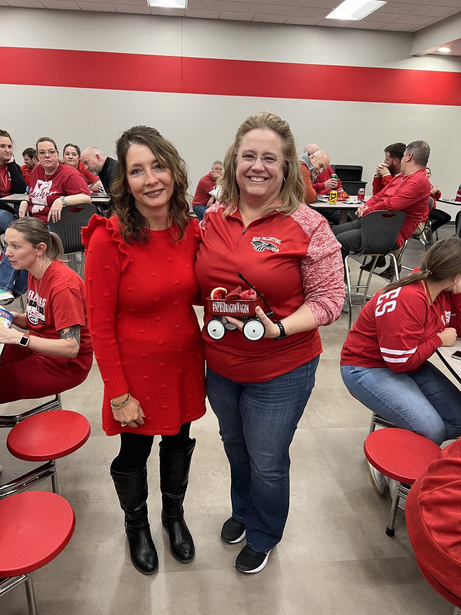 This week, Mrs Haney passed the <a href="/NPHSDragonWagon/">Dragon Wagon</a> to Mrs McKinney. 

She asked students to describe Mrs McKinney and they said she is decided, funny, smart, and caring. Her colleagues definitely agree!

NPHS is lucky to have this amazing educator!

<a href="/VoelzJames/">New Palestine High School</a> @SouthernHancock