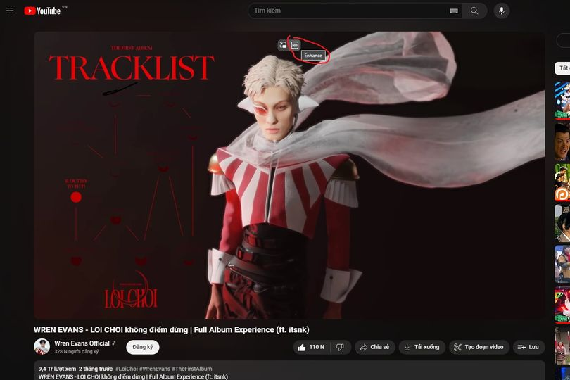 Dù đã có tận 4k60fps nhưng một số trình duyệt vẫn cho thêm Ehance (Độ phân giải nâng cao). Ở đây mình đang xài Microsoft Edge. #TSLong
Theo mình thấy khi bật Ehance lên chỉ tăng độ sắc nét của chữ và vài nội dung bị mờ, còn phần nội dung như hiện vật hoặc