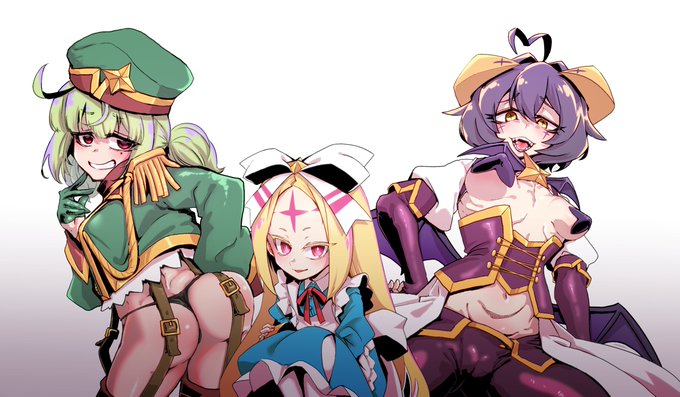 とりあえず、せっかく三人描いたことだし並べてみた。 