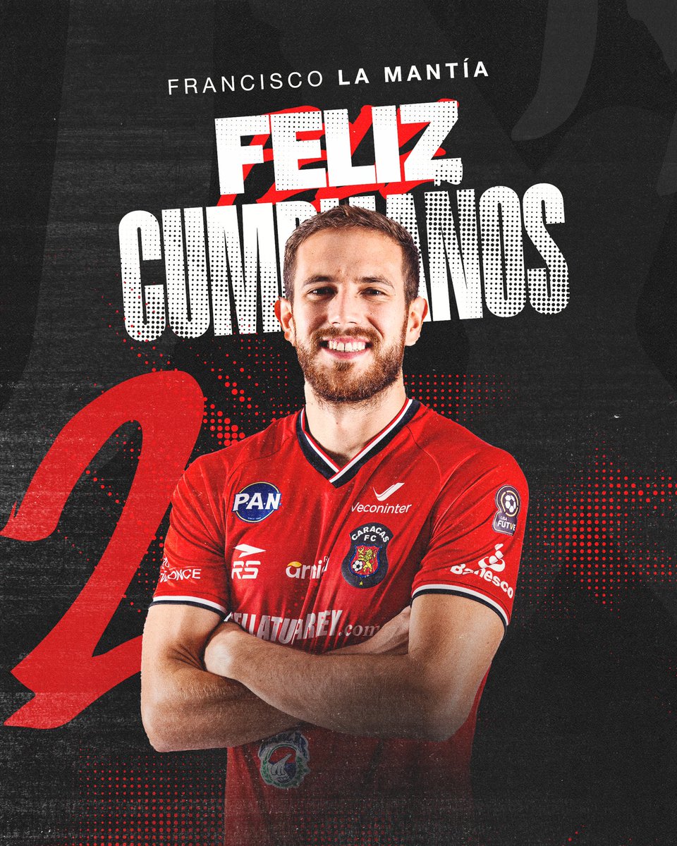 Hoy está de cumpleaños Francisco La Mantía, defensa de nuestro equipo ¡Felicidades en tu día, La Mantía! 🎂🎈 

#SomosCaracas #LigaCFMoto