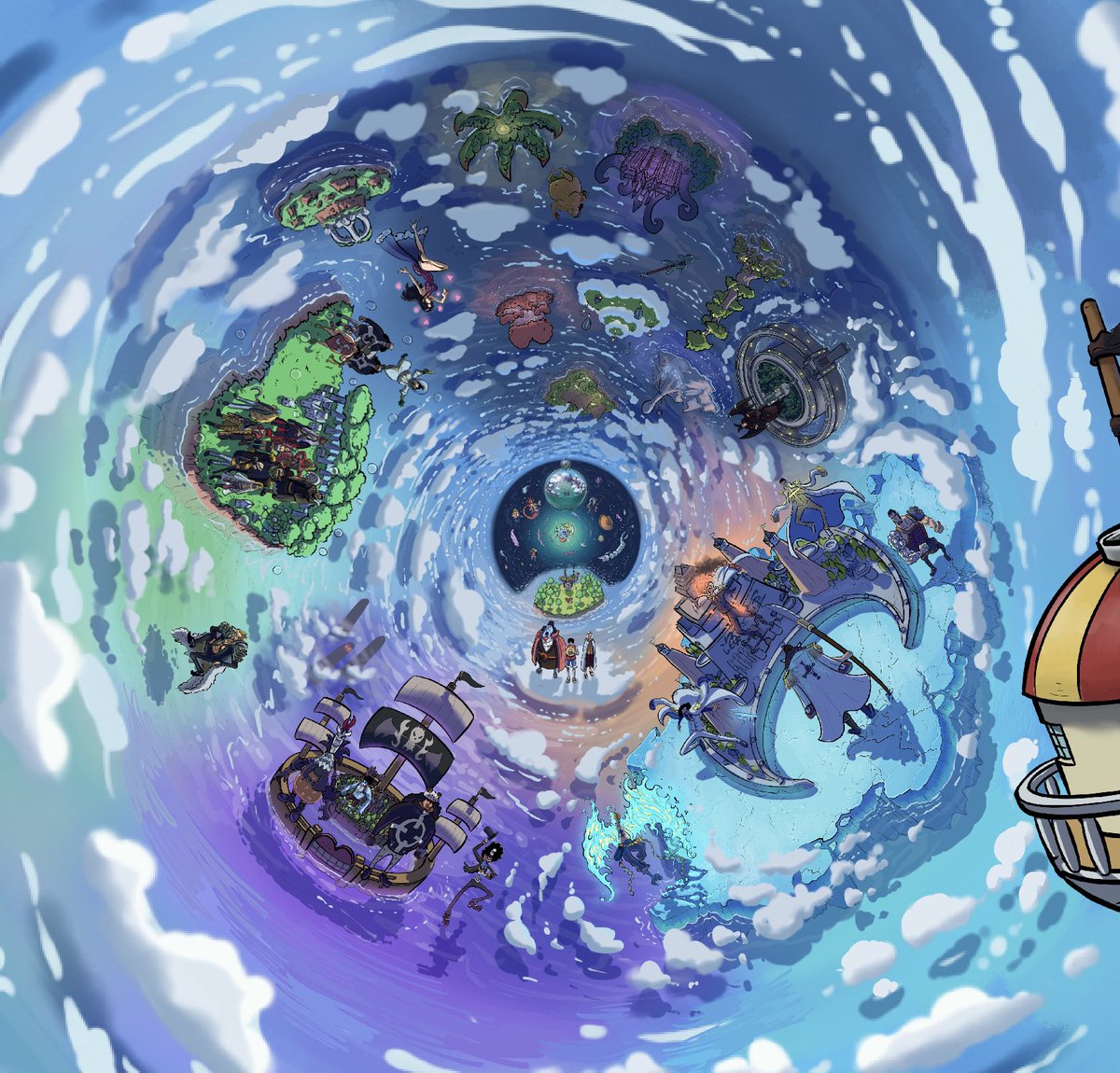 One Piece Summarized part 6 #fanart #onepiece #drawing